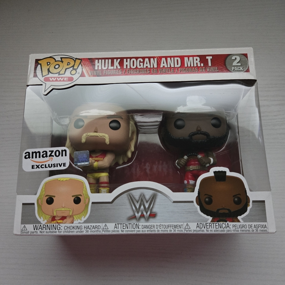 WWE Hulk Hogan and Mr. T Funko Pop Figures